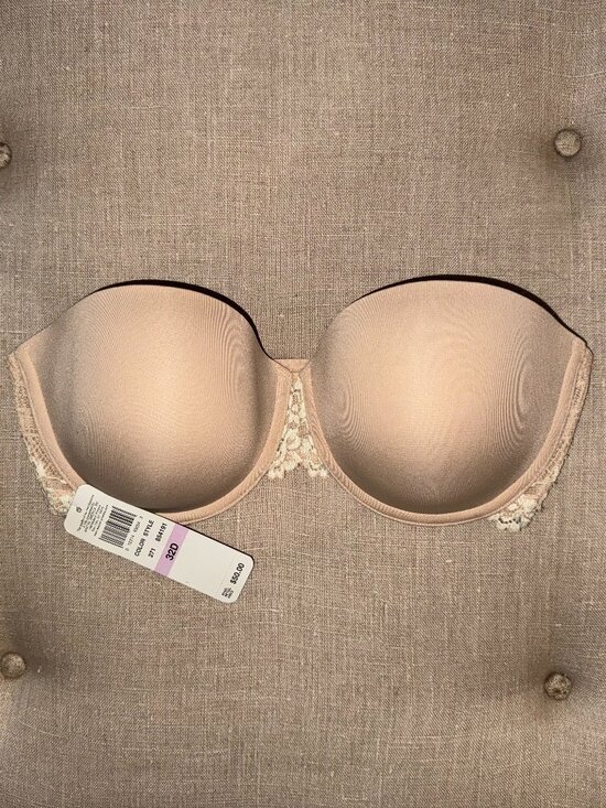 Wacoal Other - NWT Wacoal Embrace Lace Strapless Push-Up Bra 32D Nude 854191